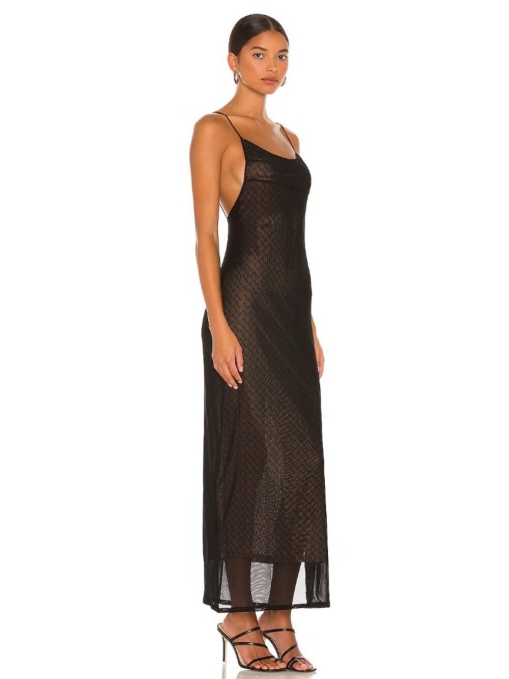 Miaou Thais Black slip dress - Picture 3 of 9